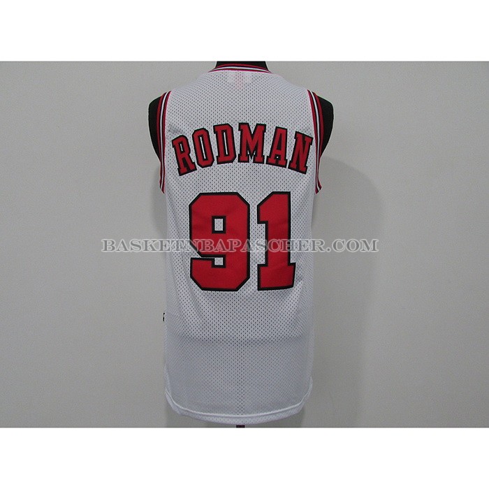 Maillot Chicago Bulls Dennis Rodman Mitchell & Ness 1997-98 Blanc